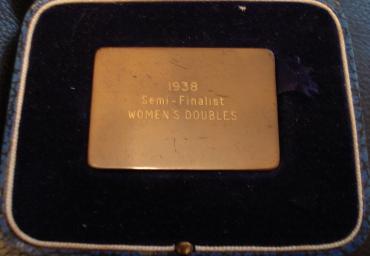 1938 World Championships Semi Finalist Womens Doubles (1)