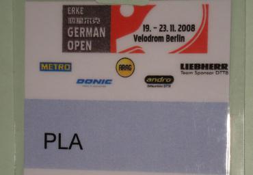 2008 German Open Timo Boll Winner