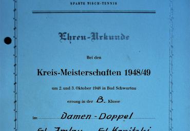 1949 Kreismeisterinnen B