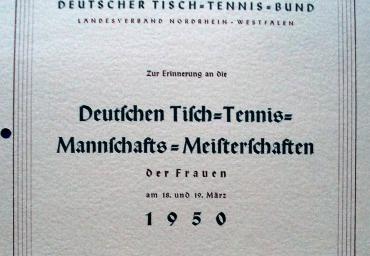 1950 Deutsche Mannschaftsmeisterschaften Frauen